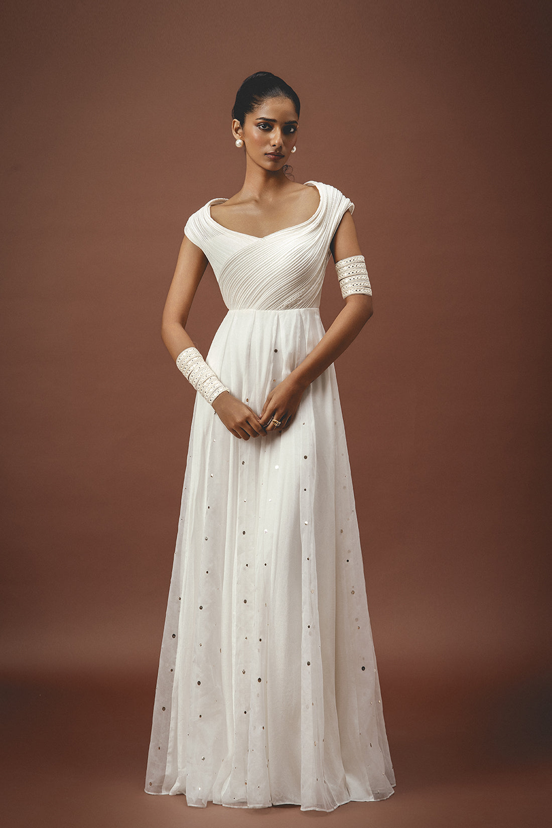 Kali White Bone Gown