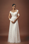 Kali White Bone Gown