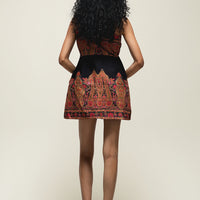 SAAN Print Mini Dress