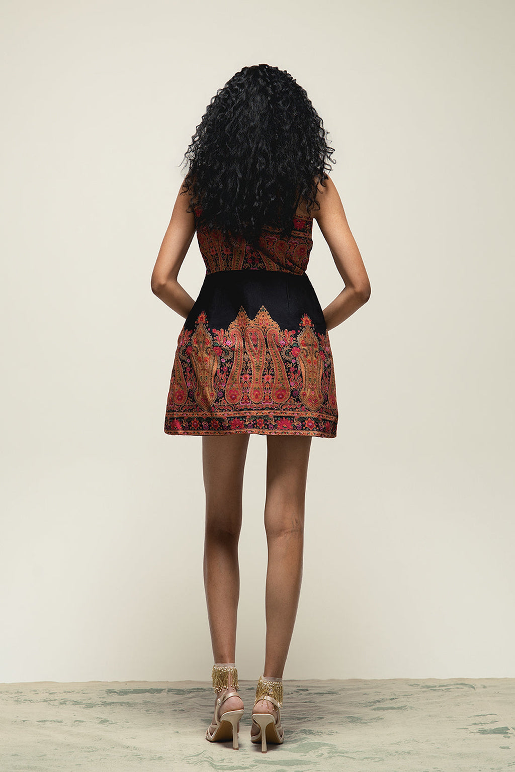 SAAN Print Mini Dress