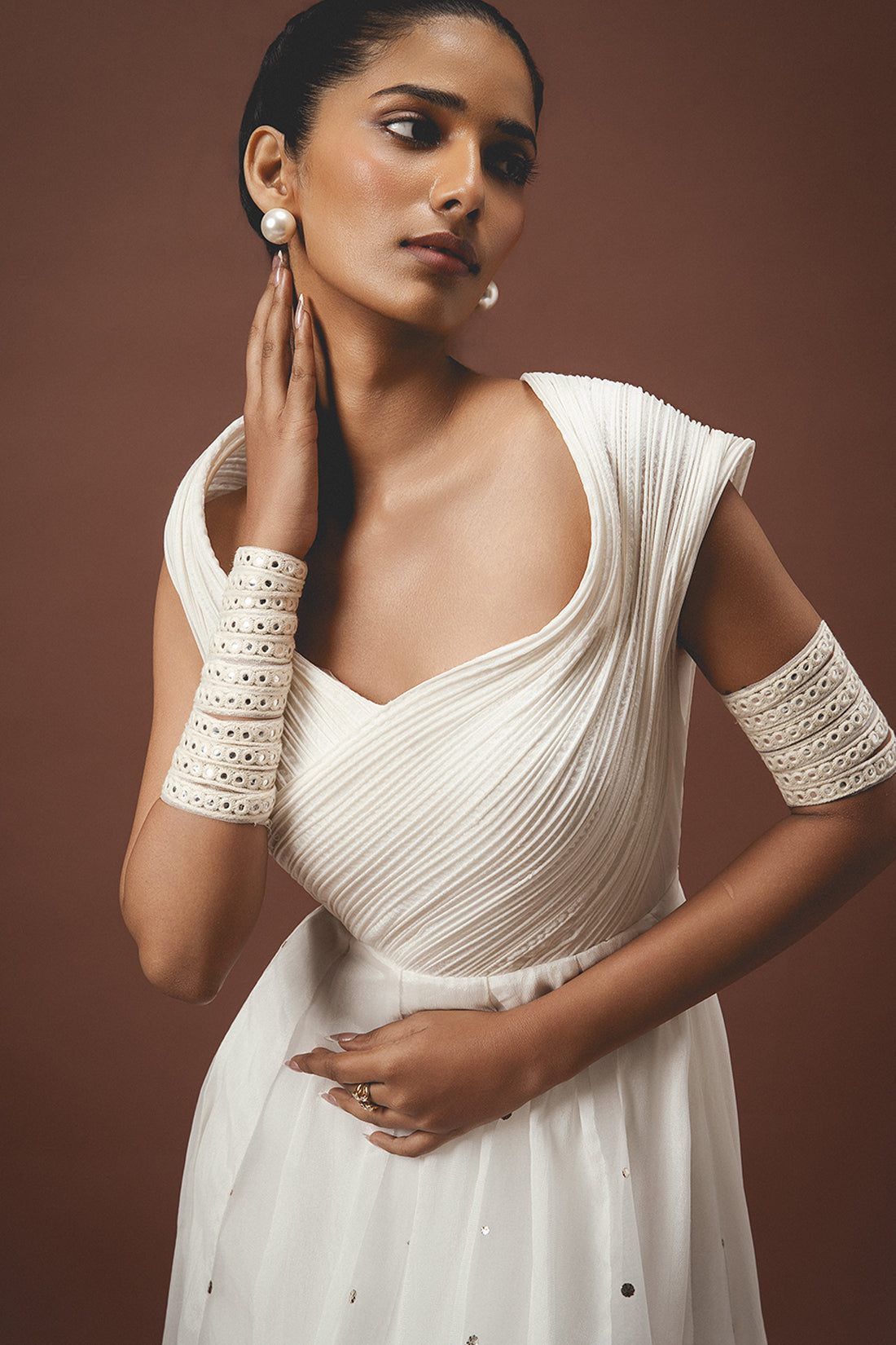 Kali White Bone Gown
