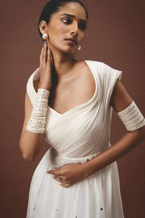 Kali White Bone Gown