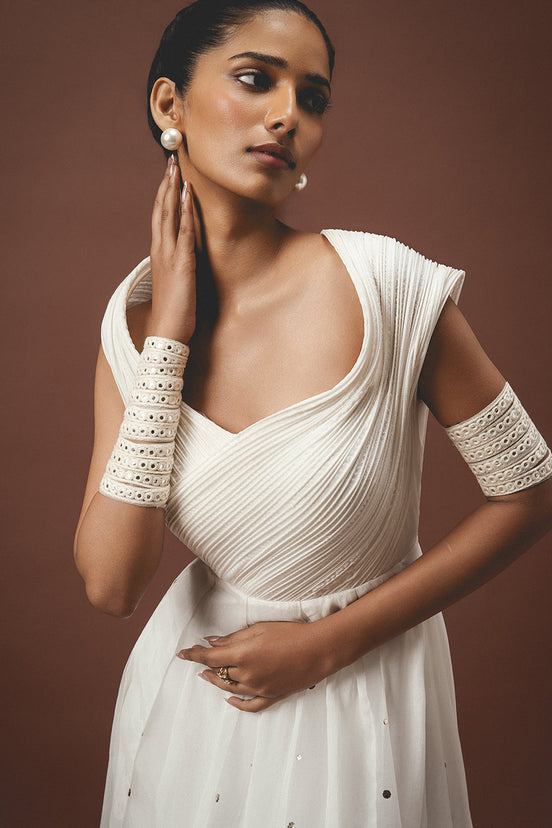Kali White Bone Gown