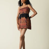 SAAN Print Mini Dress